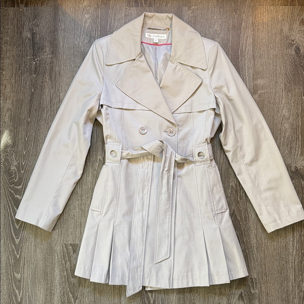 Via Spiga Grey Trench Coat